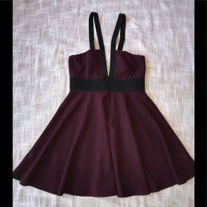 Nasty Gal Burgundy Dress